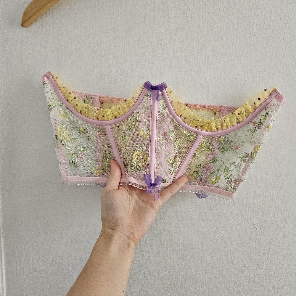 NWOT For Love & Lemons Camila Corset Top